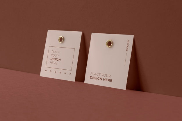 Free Paper Tag Design Mockup Psd