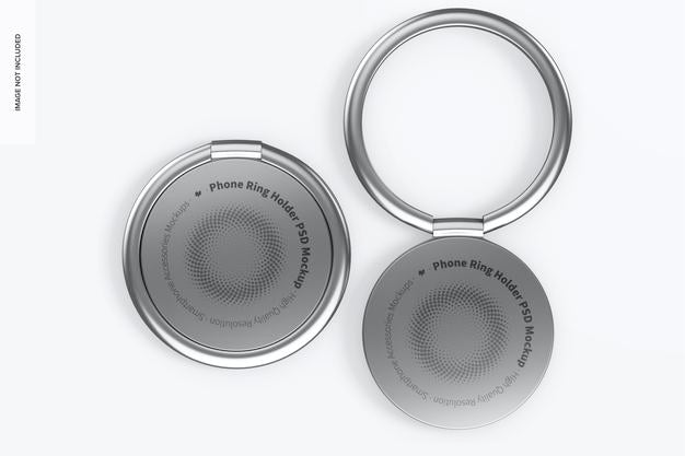 Free Phone Ring Holder Mockup Psd