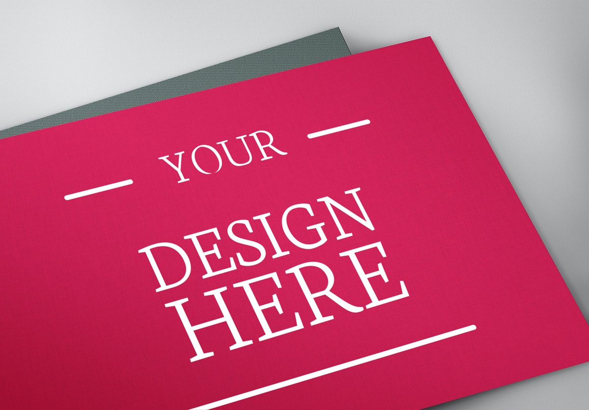 Free Pile Of Stationery Paper With Pink Copy Space