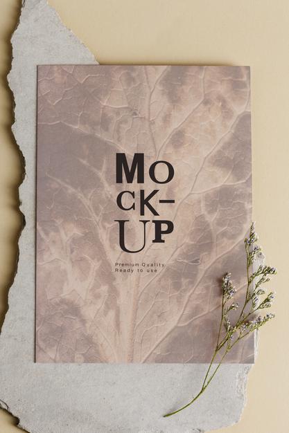 Free Pink Blank Paper Mockup Psd