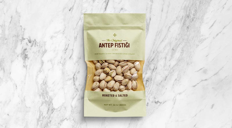 Free Pistachio Window Pouch Packaging Mockup Psd