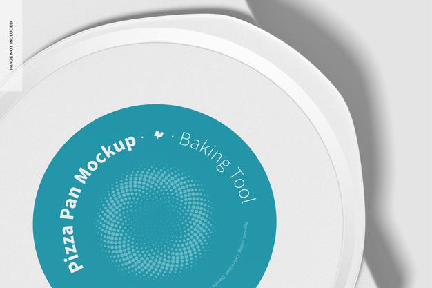 Free Pizza Pan Mockup, Close Up Psd