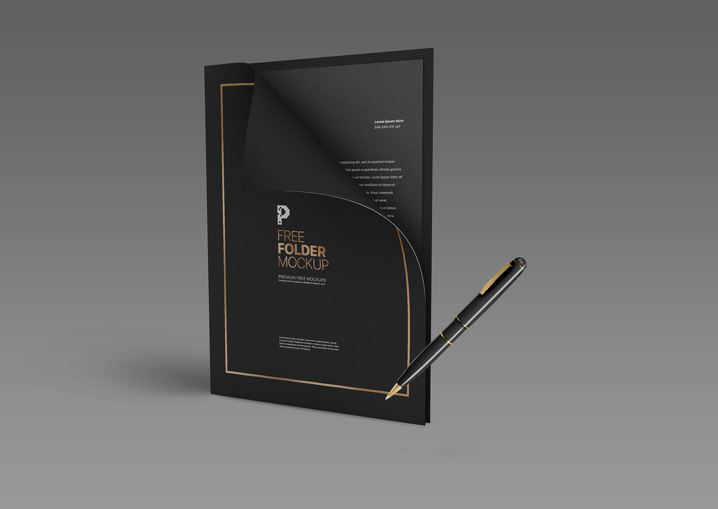 Free Pocket Folder Mockup
