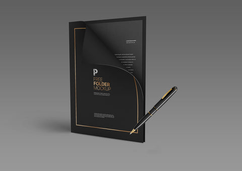 Free Pocket Folder Mockup