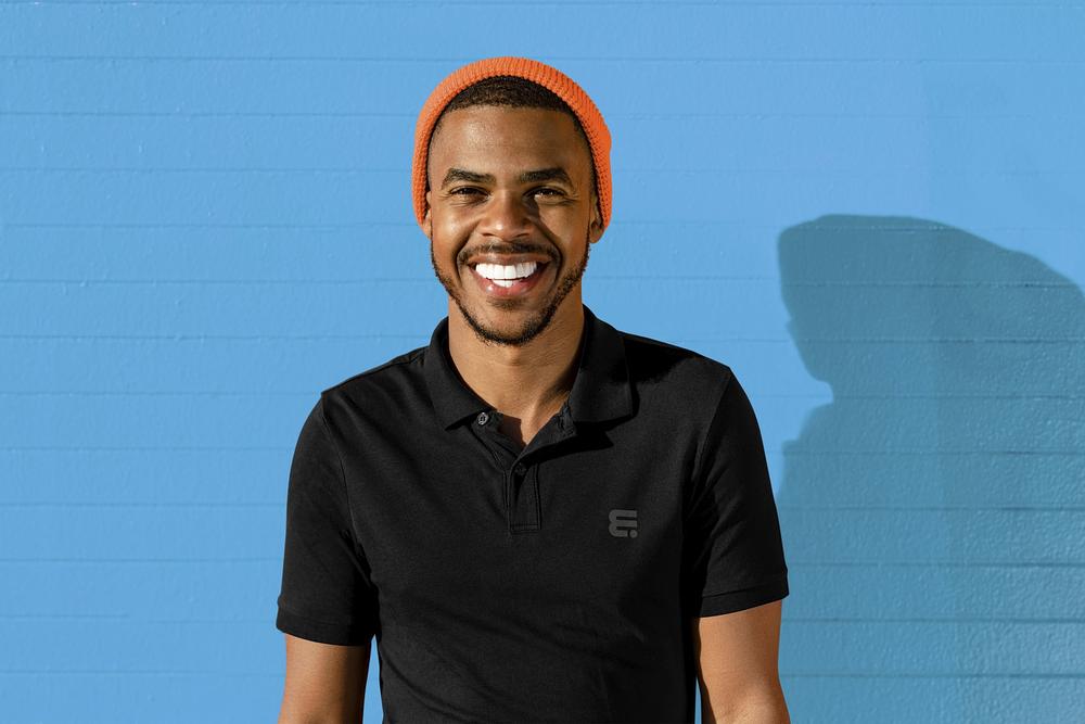 Free Polo T-Shirt Mockup, Basic Menswear Psd