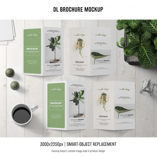 Free Portrait Dl Brochure Mockup Psd