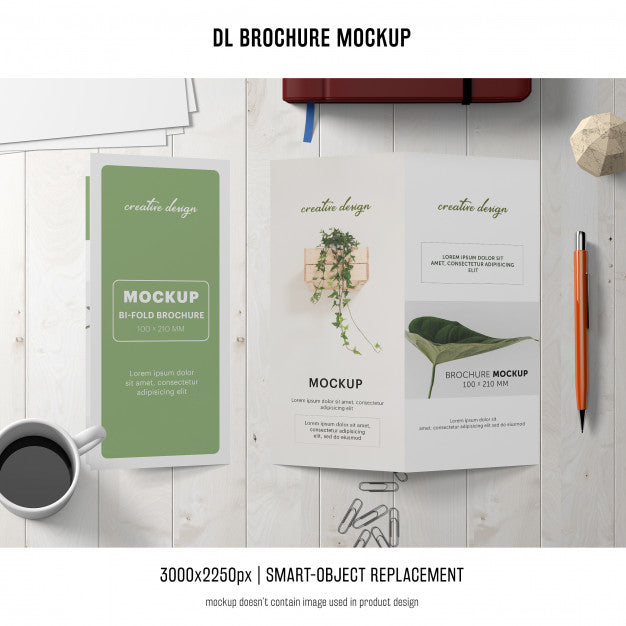 Free Portrait Dl Brochure Mockup Psd