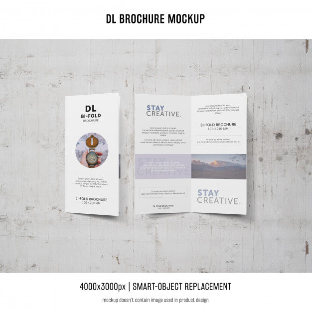 Free Portrait Dl Brochure Mockup Psd