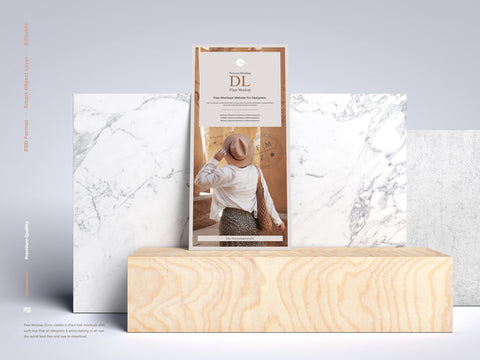 Free Premium Branding Dl Flyer Mockup