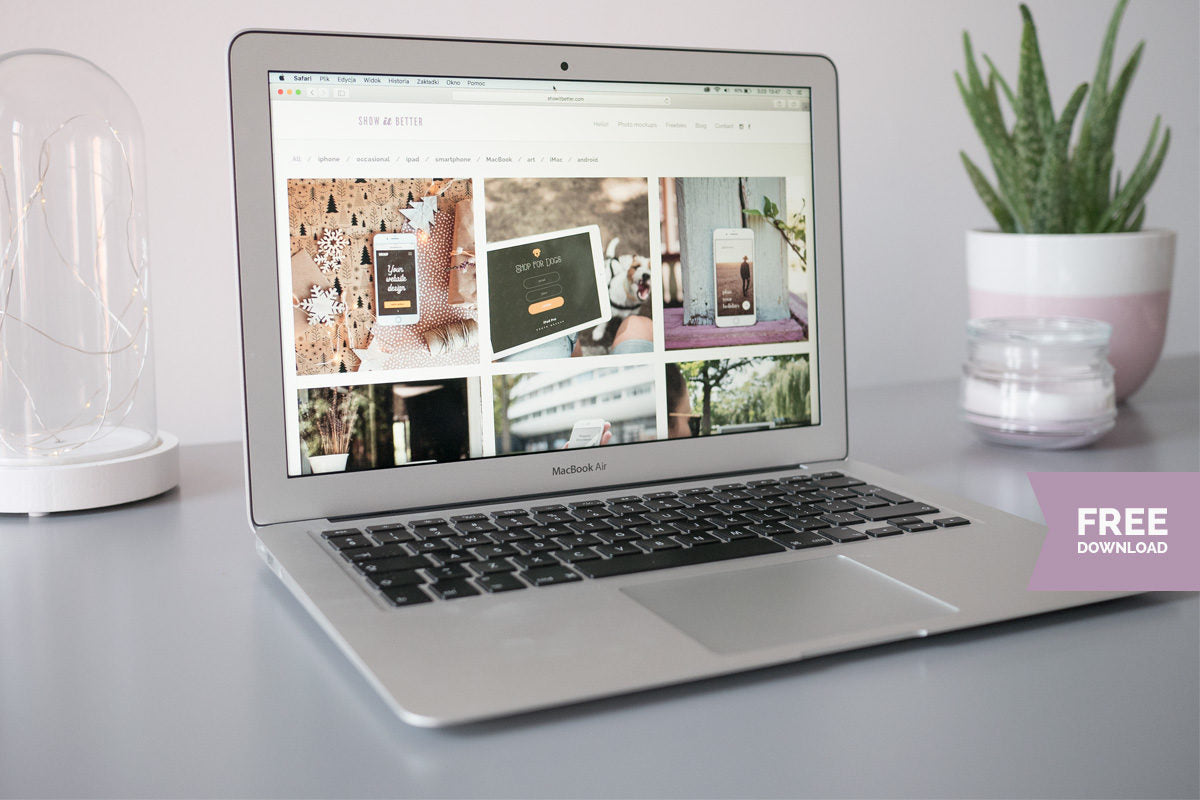 Free Macbook Air Front View Angle