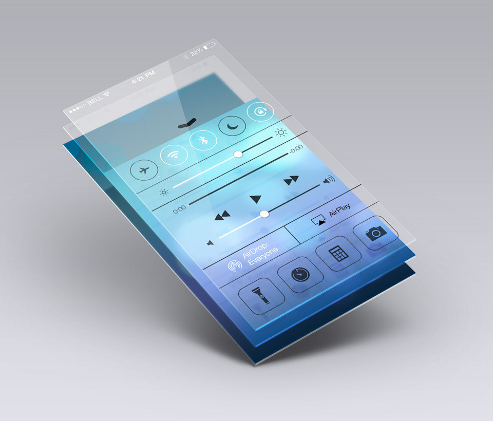 Free Perspective App Screen Mock-Up