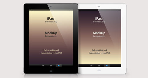 Free Psd Ipad Retina Mockup Template