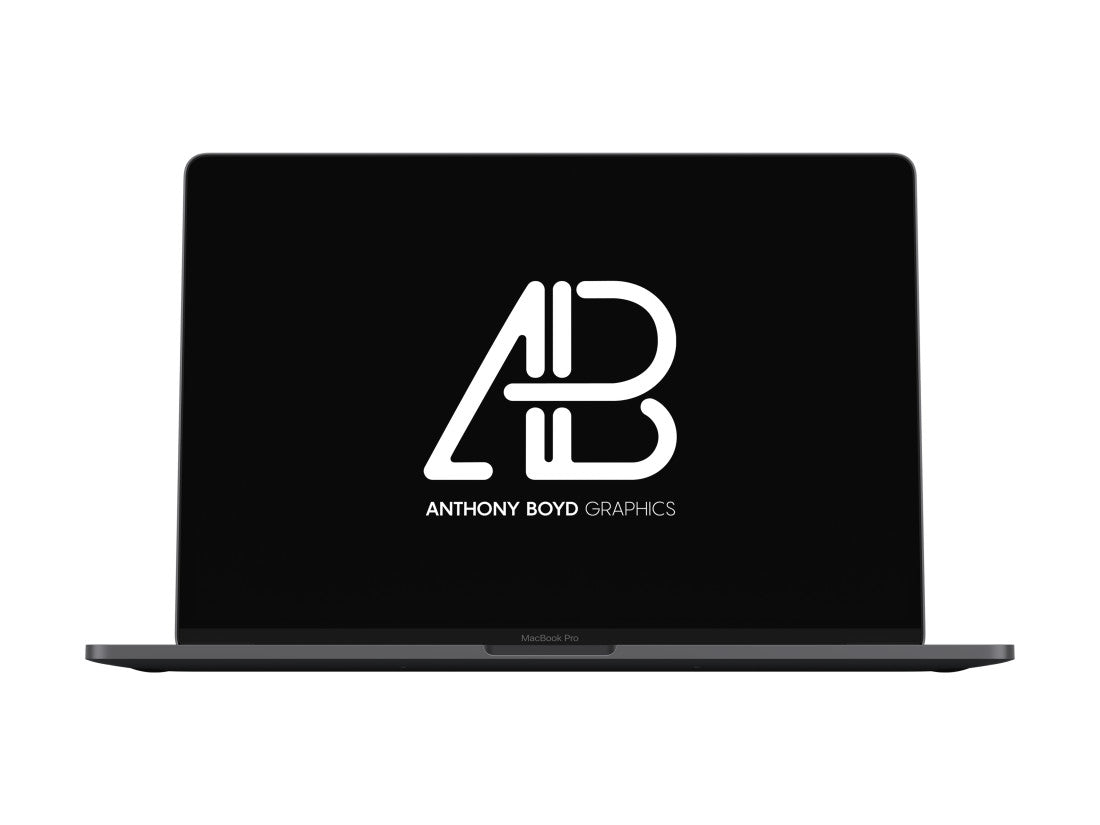 Free Realistic 2016 Space Gray Macbook Pro Mockup Vol.9