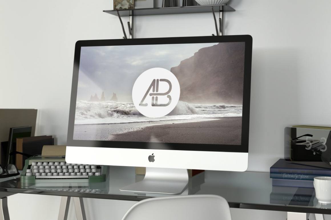 Free Realistic 5K Imac Mockup Vol.2