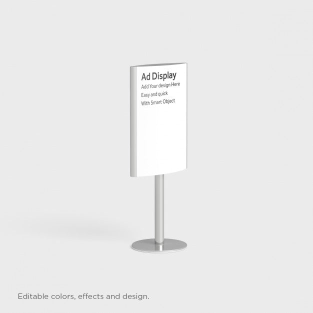 Free Realistic Display Mock Up Psd