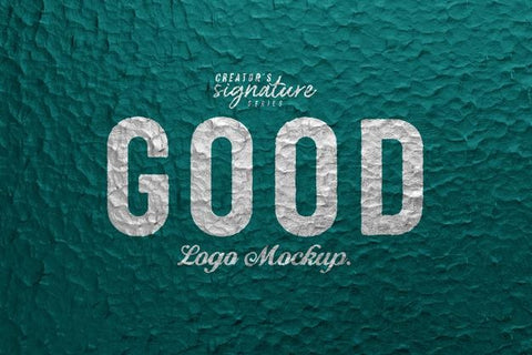 Free Realistic Logo Mockup On Grunge Surface Concrete Wall Branding Sign Logo Mockup Template Psd