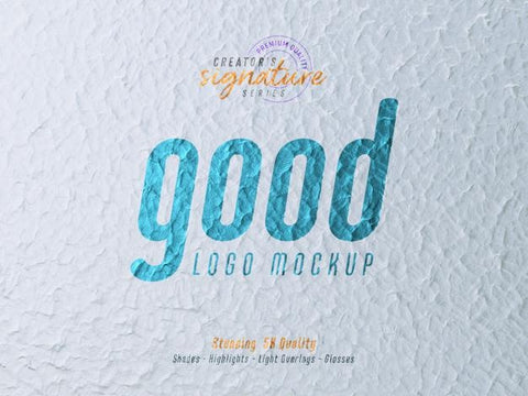 Free Realistic Logo Mockup On Grunge Surface Concrete Wall Branding Sign Logo Mockup Template Psd