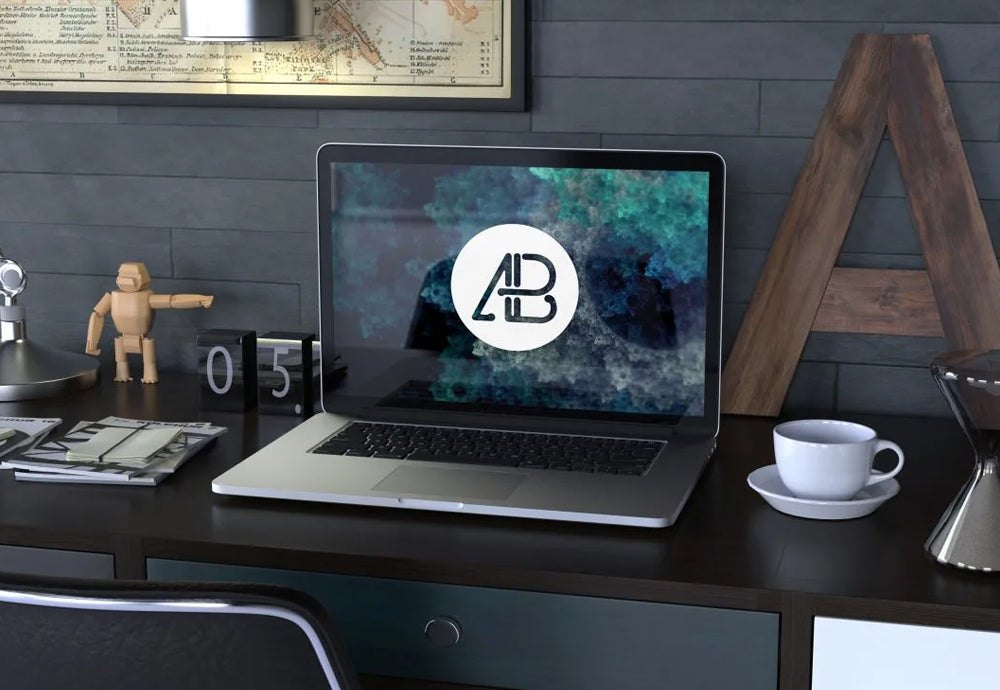 Free Realistic Macbook Pro Mockup Vol 2