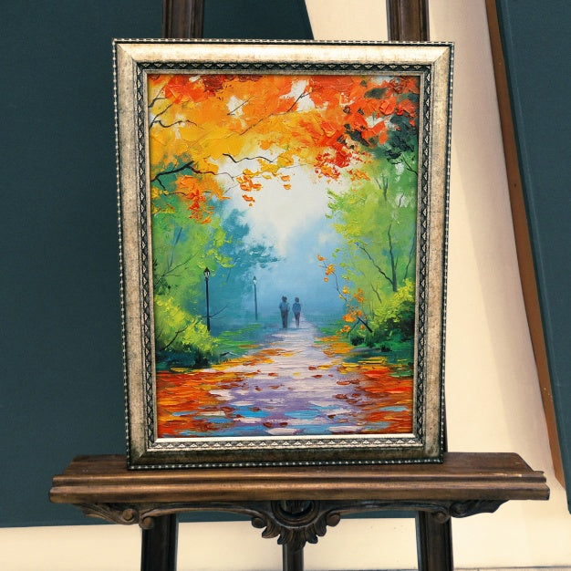 Free Realistic Painting Presentation Psd