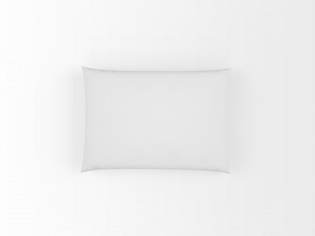 Free Realistic White Pillow Isolated On White Psd