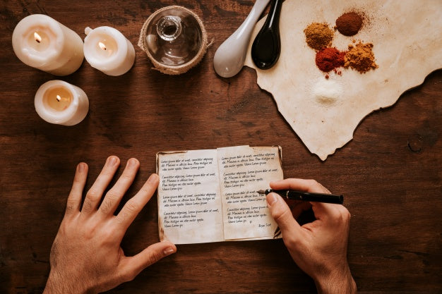 Free Retro Sailing Concept With Spices And Hand Making Notes Psd