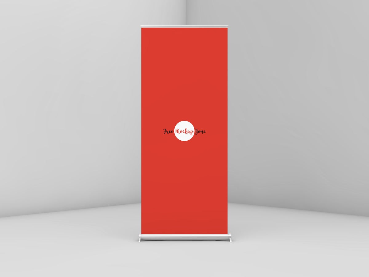 Free Roll Up Mockup Psd For Branding 2018