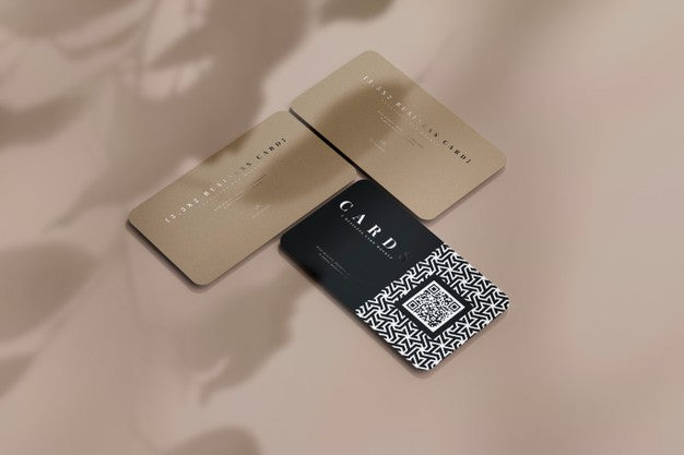 Free Rounded Corner Business Cards Mockup Psd