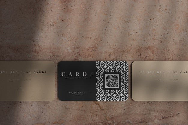 Free Rounded Corner Business Cards Mockup Psd