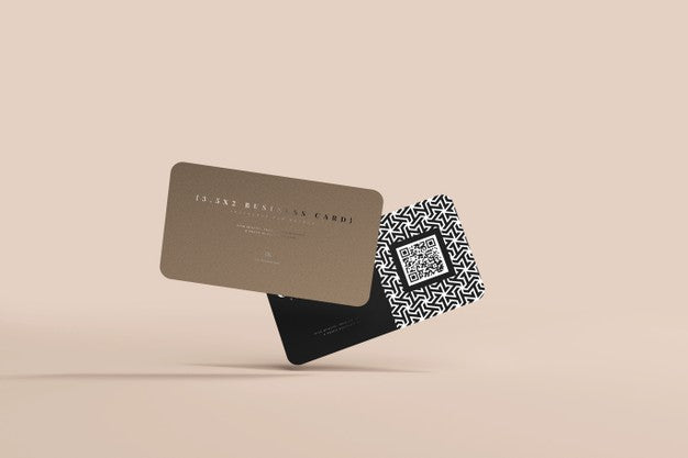 Free Rounded Corner Business Cards Mockup Psd