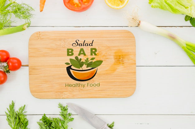 Free Salad Bar Dishes With Fresh Vegetables Psd