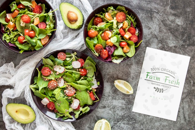 Free Salad For Lunch At Work Psd