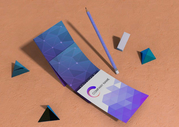Free Set Of Business Corporate Identity Mock-Up Ad Geometrical Shapes Psd