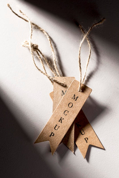 Free Set Of Clothing Mock-Up Tags Psd