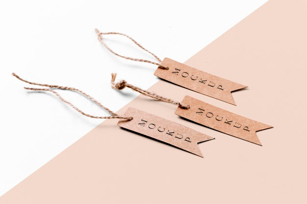 Free Set Of Clothing Mock-Up Tags Psd