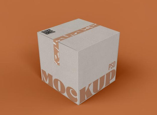 Free Shipping Box Mockup Psd
