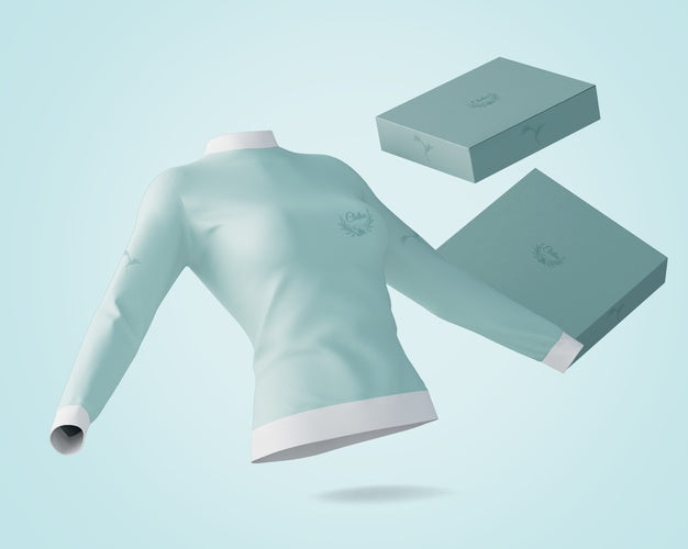 Free Shirt And Box Mockup Psd