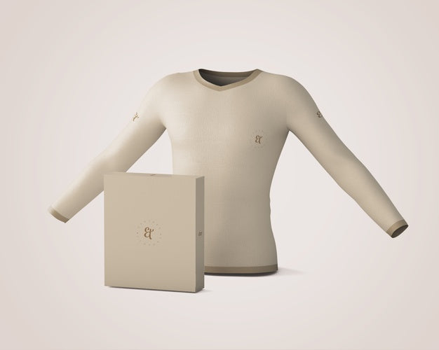 Free Shirt And Box Mockup Psd