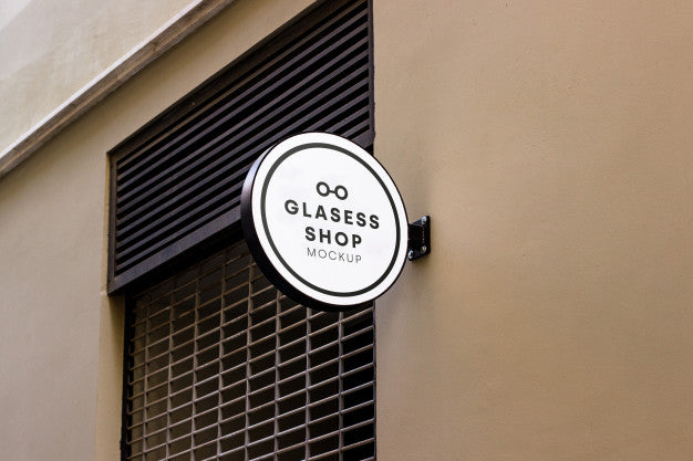 Free Shop Signboard Mockup Psd