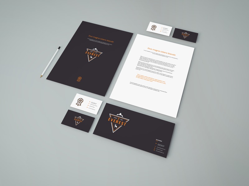 Free Simple Stationery Psd Mockup