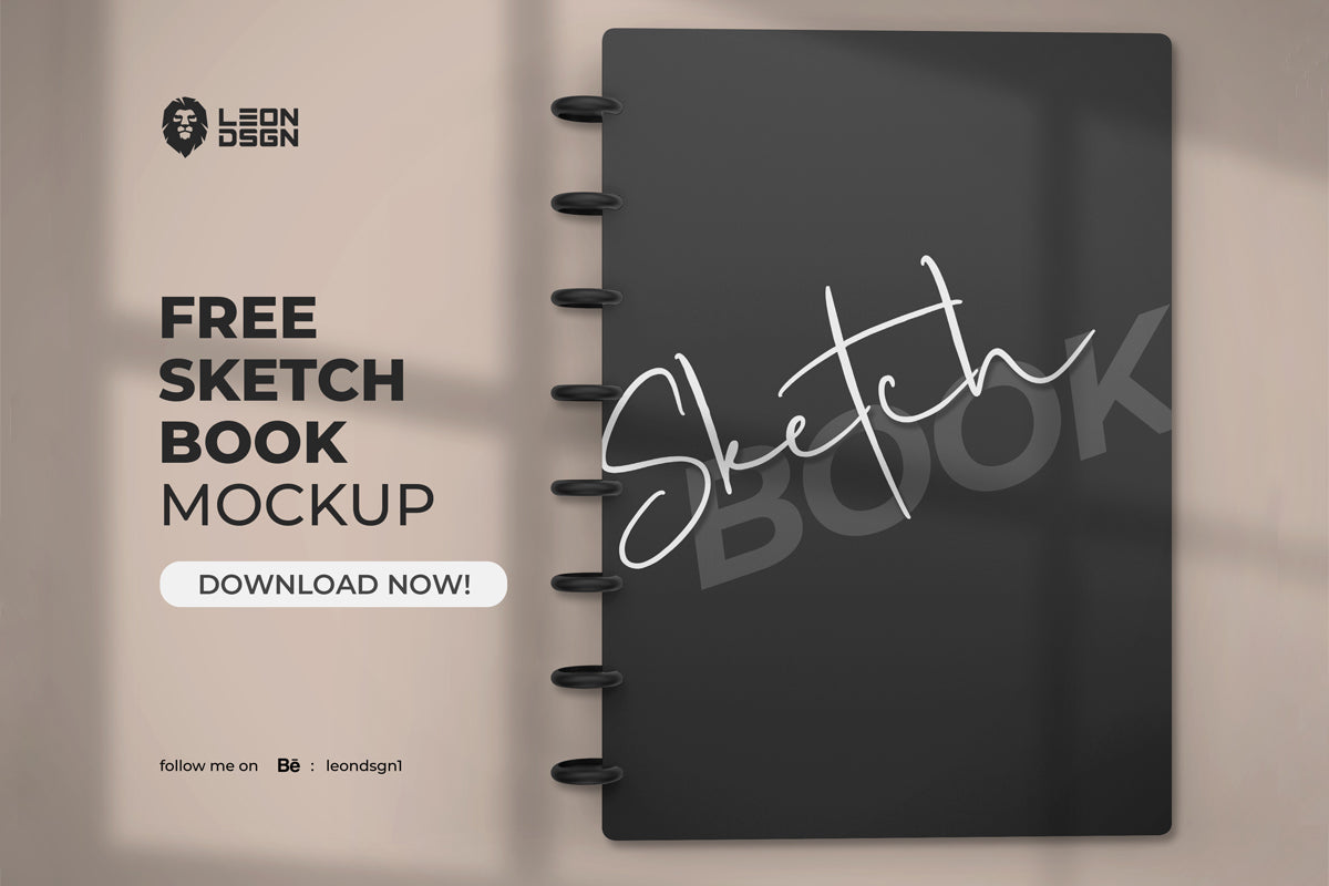 Free Sketchbook Mockup