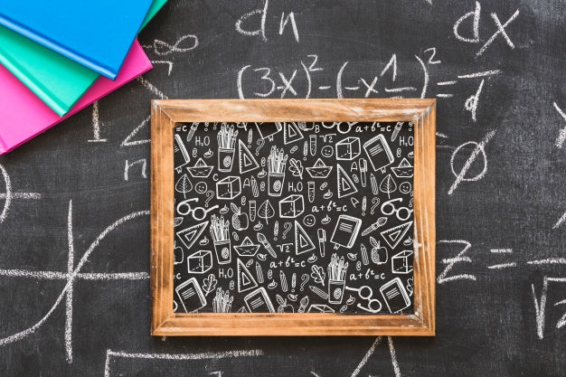 Free Slate Mockup With Back To School Concept Psd