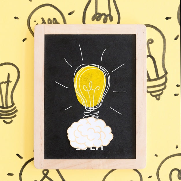 Free Slate Mockup With Tips Concept Psd