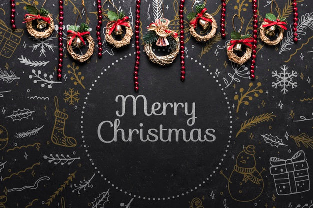 Free Small Coronets Prepared For Christmas Psd