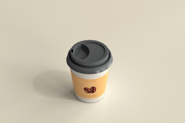 Free Small Size Paper Coffee Cup Mockup Psd