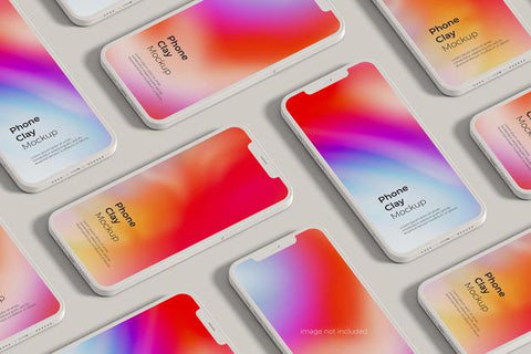 Free Smartphone Clay Mockup Psd