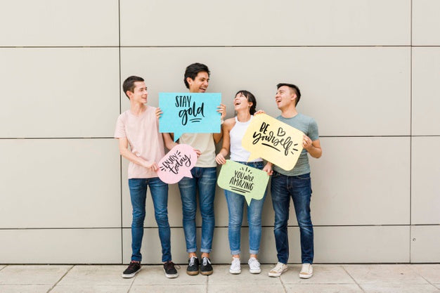 Free Smiley Group Of Friends Psd