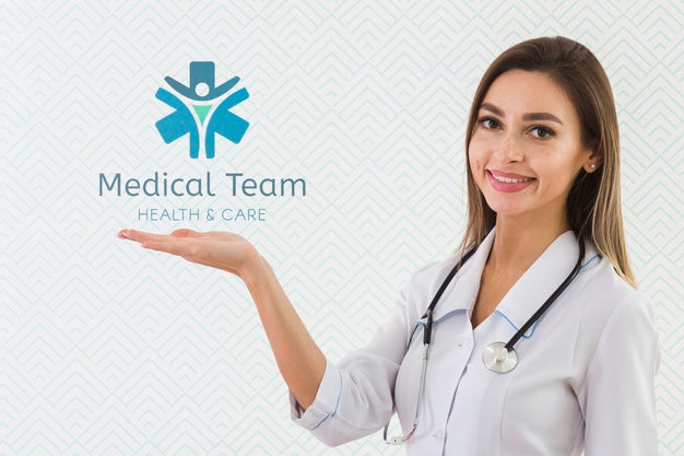 Free Smiley Nurse Having A Stethoscope Psd