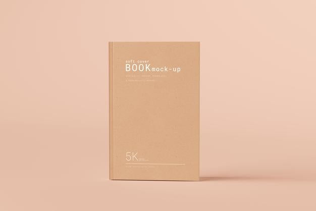 Free Soft Cover Book Mockup Scene Psd