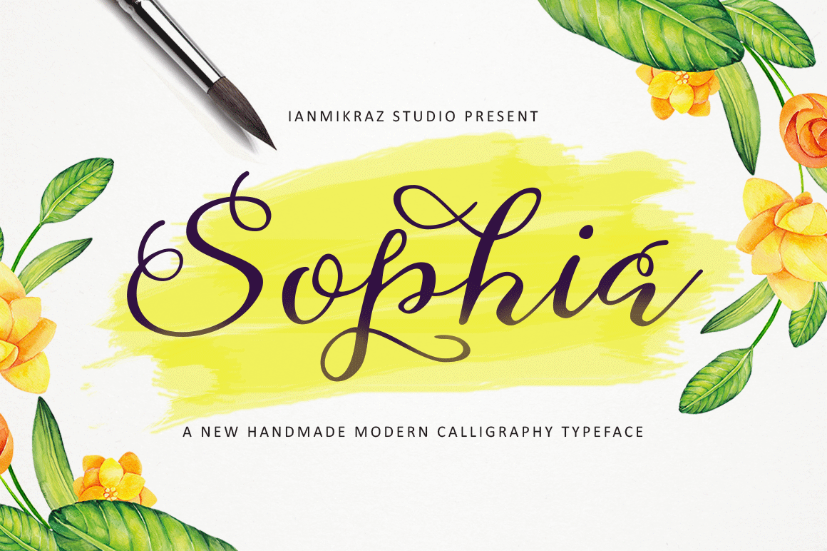 Free Sophia Script Font