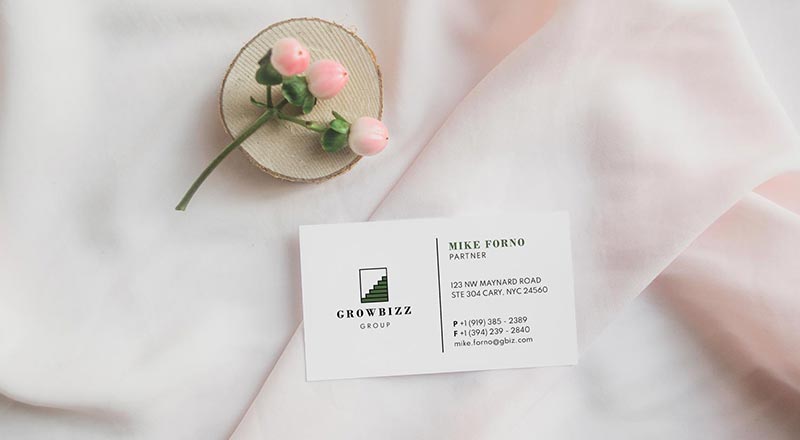 Free Sophisticated Business Card Design Template & Mockup Psd
